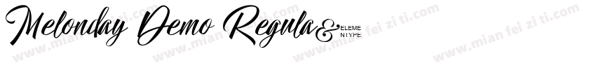 Melonday Demo Regula字体转换